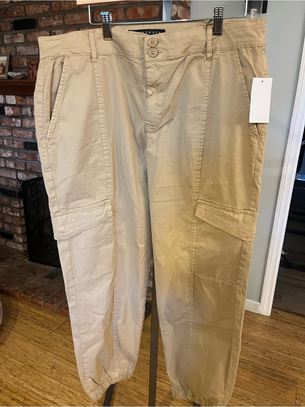 Sanctuary Women's Cargo Joggers in Beige - Picture 2 of 5